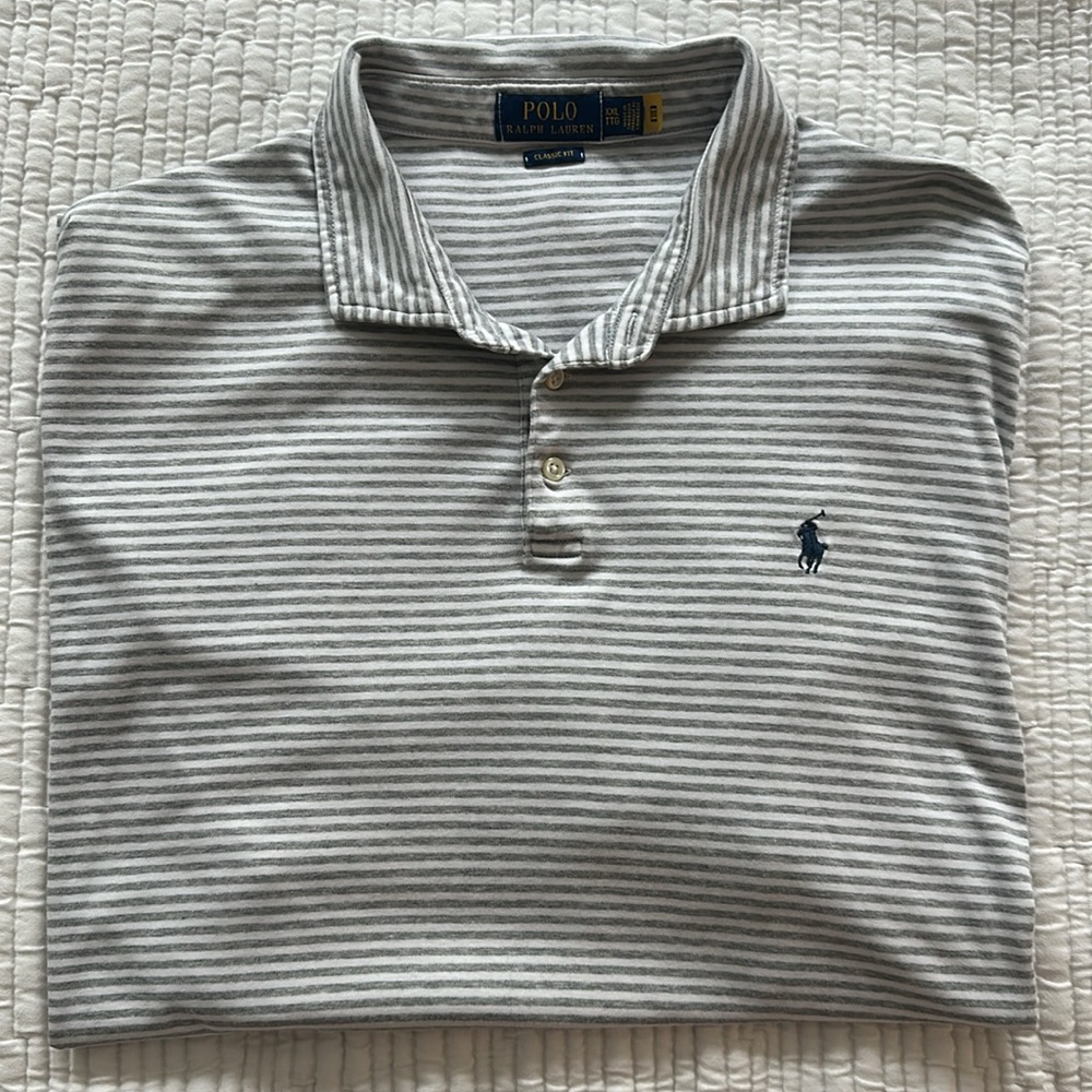 SALE Polo by Ralph Lauren Men's Striped Polo Shirt XXL - Picture 2 of 5